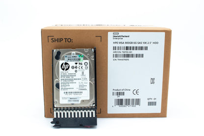 900GB SAS hard disk drive (HDD) - 6 Gb/s transfer rate, 10,000 RPM, 2.5-inch small form factor (SFF), Dual Port, Enterprise - For use with MSA products