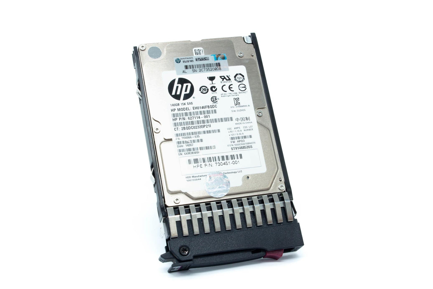 146GB SAS, MSA drive - SAS interface,15,000 RPM, 2.5-inch small form factor (SFF),hot-plug