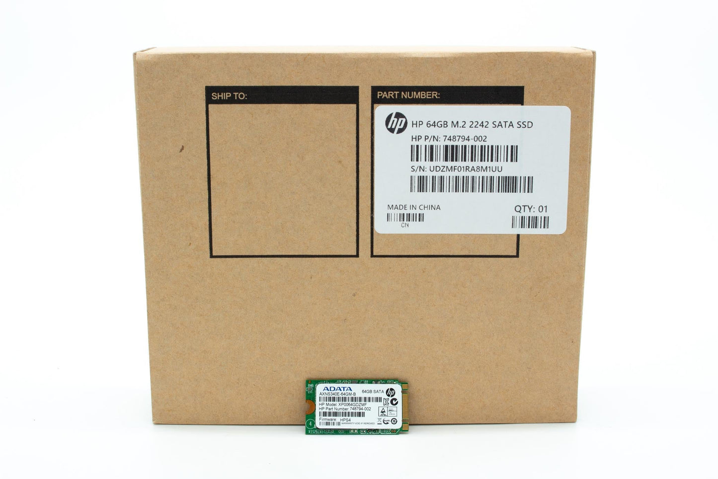 DRV, 64GB 6G SATA 2242 MLC M.2 SSD-ADA
