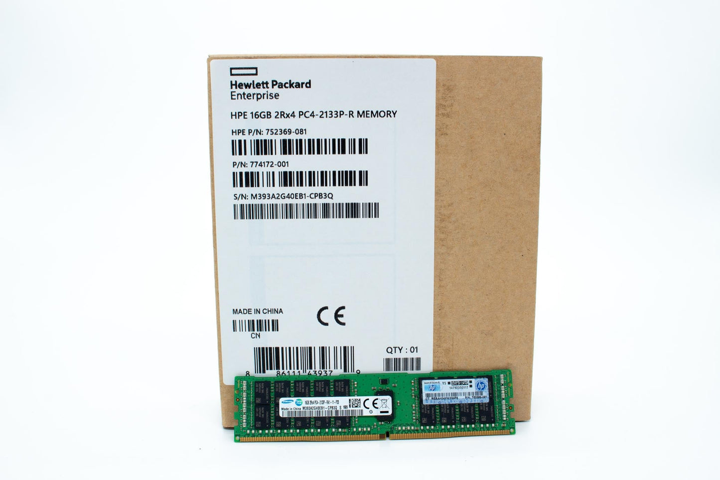DIMM,16GB PC4-2133P-R,1Gx4