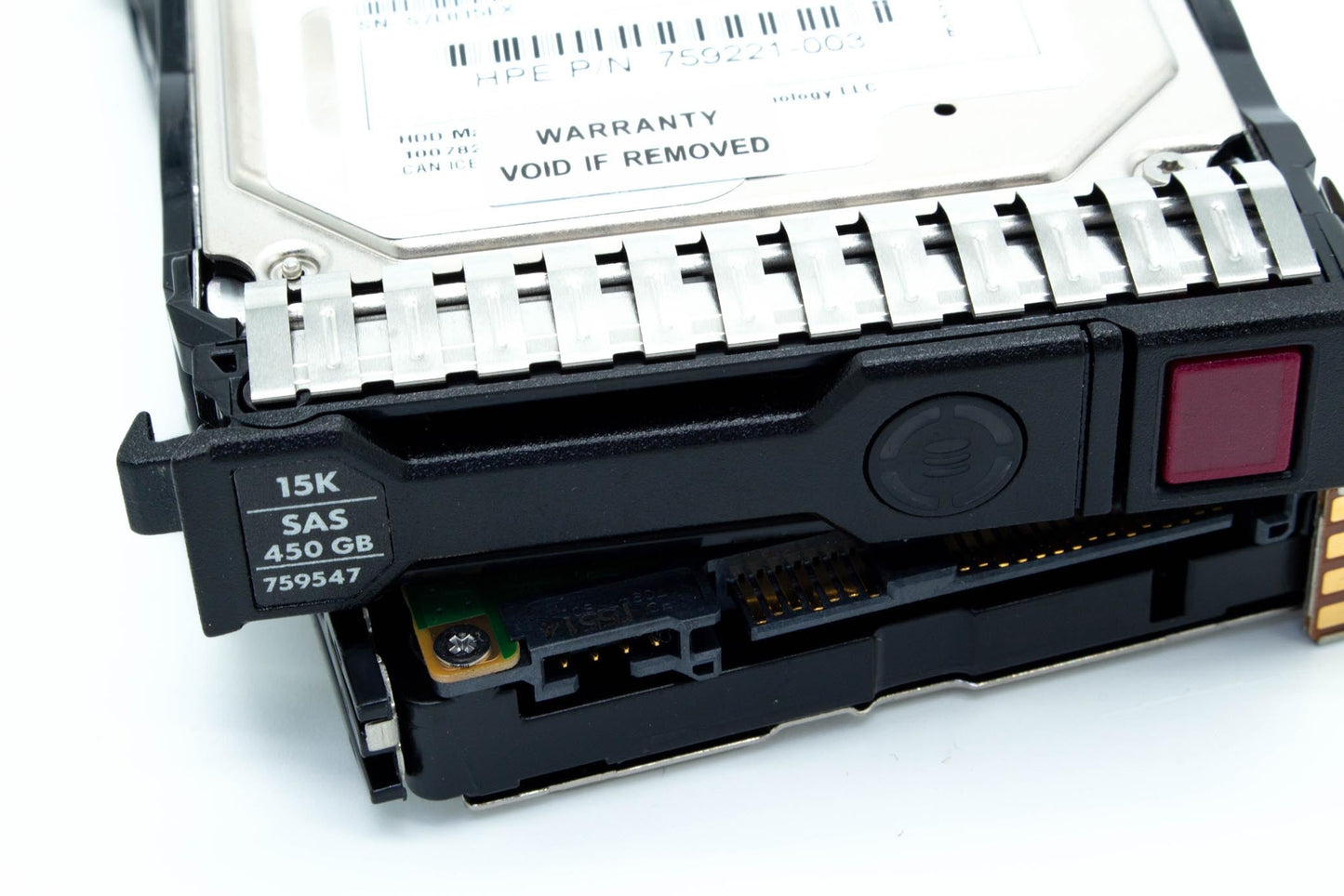 450GB hot-plug dual-port SAS hard disk drive - 15,000 RPM, 12Gb/sec transfer rate, 2.5-inch small form factor (SFF), SmartDrive Carrier (SC) - For use with Gen8/Gen9 or newer ;