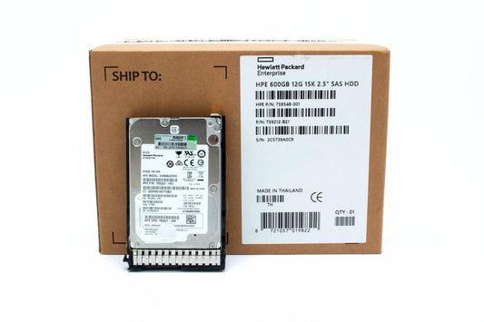600GB hot-plug SAS hard disk drive - 12Gb/sec transfer rate, 15,000 RPM, 2.5-inch small form factor (SFF), SmartDrive Carrier (SC) - For use with Gen8/Gen9 or newer