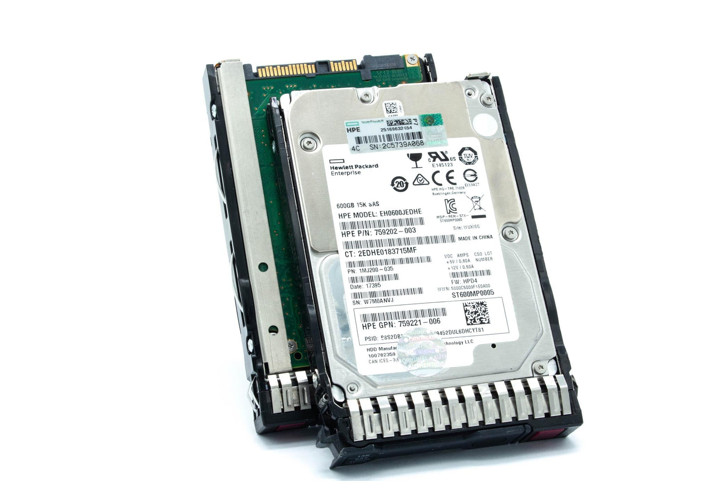 600GB hot-plug SAS hard disk drive - 12Gb/sec transfer rate, 15,000 RPM, 2.5-inch small form factor (SFF), SmartDrive Carrier (SC) - For use with Gen8/Gen9 or newer