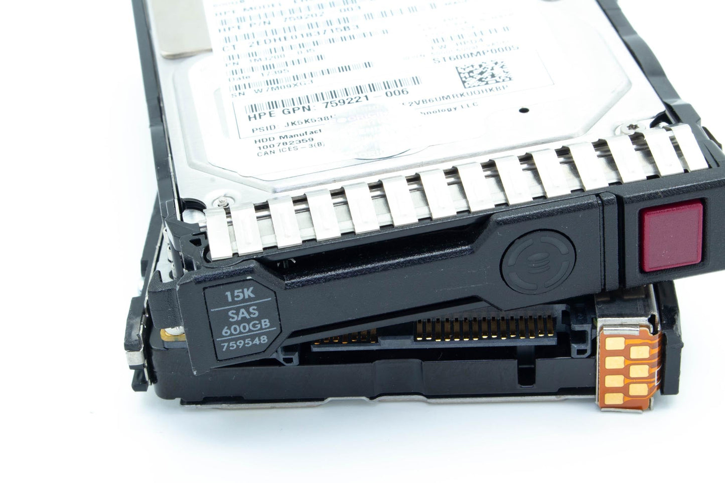 600GB hot-plug SAS hard disk drive - 12Gb/sec transfer rate, 15,000 RPM, 2.5-inch small form factor (SFF), SmartDrive Carrier (SC) - For use with Gen8/Gen9 or newer