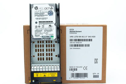 1.2TB SAS hard drive - 10,000 RPM, 2.5-inch large form factor (SFF), 6 Gb/s interface, 3PAR drive model HGST HCEP1200S5xnN010 - For use with 3PAR StoreServ 7000 storage systems