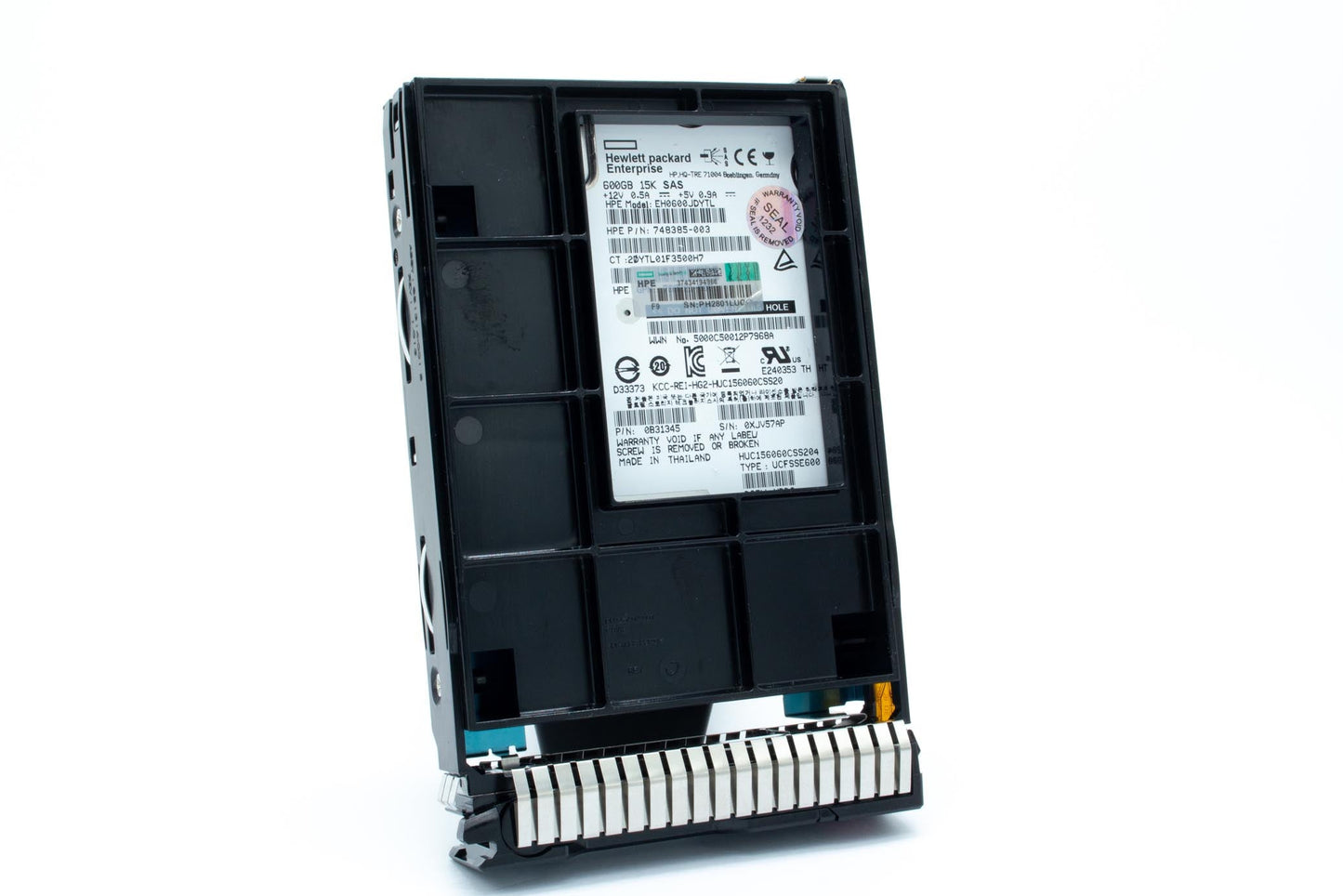 600GB hot-plug SAS hard disk drive - 12Gb/sec transfer rate, 15,000 RPM, 3.5-inch large form factor (LFF), Enterprise, Smart Carrier Converter (SCC) - For use with Gen8/Gen9 or newer