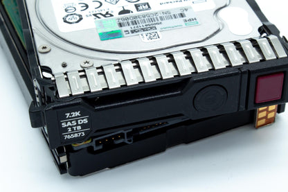 2TB hot-plug SAS hard disk drive - 12Gb/sec transfer rate, 7,200 RPM, 2.5-inch small form factor (SFF), Midline (MDL), 512e format, SmartDrive Carrier (SC) - For use with Gen8/Gen9 or newer