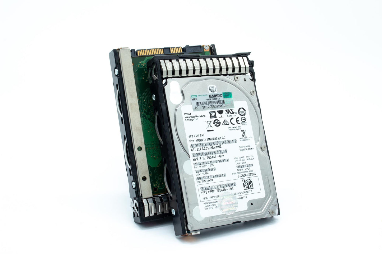 2TB hot-plug SAS hard disk drive - 12Gb/sec transfer rate, 7,200 RPM, 2.5-inch small form factor (SFF), Midline (MDL), 512e format, SmartDrive Carrier (SC) - For use with Gen8/Gen9 or newer