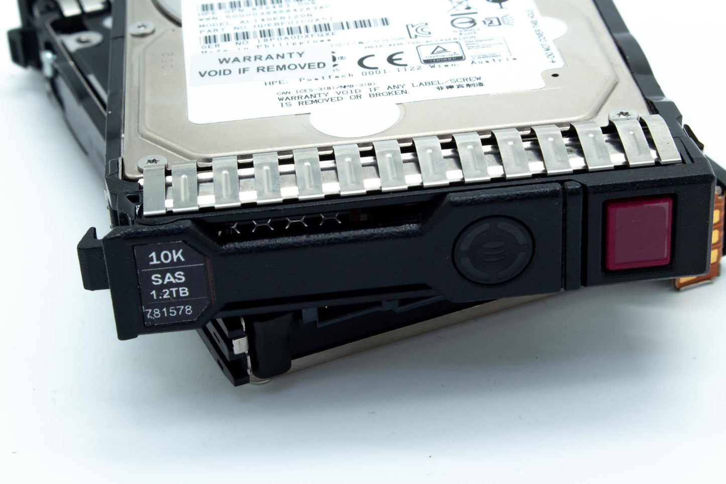 1.2TB hot-plug SAS hard disk drive - 12Gb/sec transfer rate, 10,000 RPM, 2.5-inch small form factor (SFF), SmartDrive Carrier (SC) - For use with Gen8/Gen9 or newer