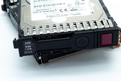 1.2TB hot-plug SAS hard disk drive - 12Gb/sec transfer rate, 10,000 RPM, 2.5-inch small form factor (SFF), SmartDrive Carrier (SC) - For use with Gen8/Gen9 or newer