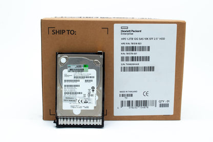 1.2TB hot-plug SAS hard disk drive - 12Gb/sec transfer rate, 10,000 RPM, 2.5-inch small form factor (SFF), SmartDrive Carrier (SC) - For use with Gen8/Gen9 or newer