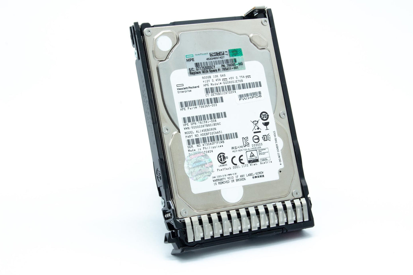 900GB hot-plug SAS hard disk drive - 12Gb/sec transfer rate, 10,000 RPM, 2.5-inch small form factor (SFF), Enterprise, SmartDrive Carrier (SC)
