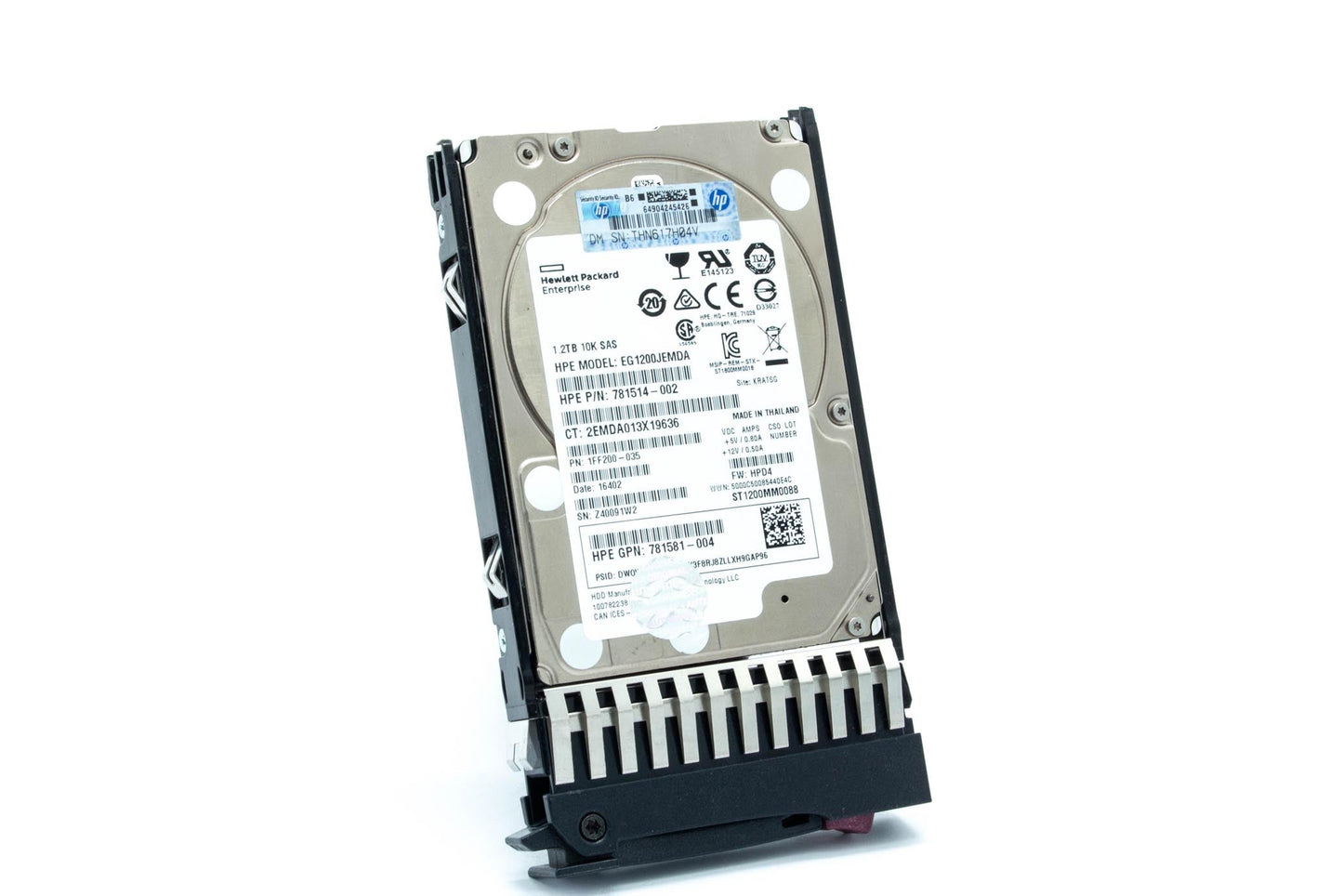 1.2TB SAS hard disk drive MSA - 12Gb/sec transfer rate, 10,000 RPM, 2.5-inch small form factor (SFF), Enterprise
