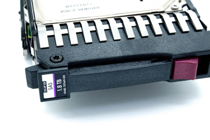 1.8TB SAS hard disk drive MSA - 12Gb/sec transfer rate, 10,000 RPM, 2.5-inch small form factor (SFF), 512e format, Enterprise