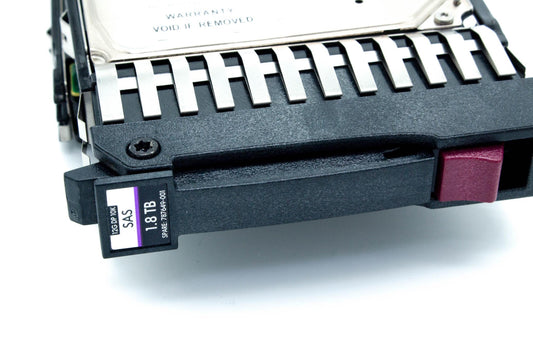 1.8TB SAS hard disk drive MSA - 12Gb/sec transfer rate, 10,000 RPM, 2.5-inch small form factor (SFF), 512e format, Enterprise