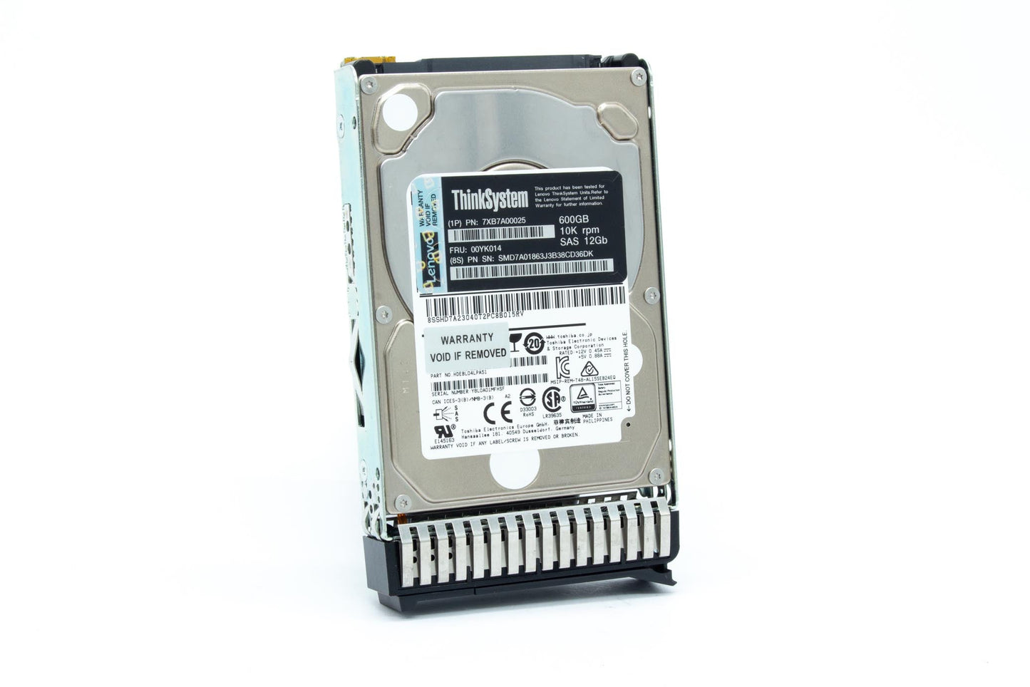 IBM/ Lenovo ThinkSystem 00YK014 7XB7A00025 2.5" 600GB 10K SAS 12G HARD DRIVE