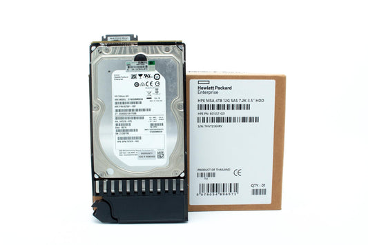 4TB SAS MSA hard drive - 7,200 RPM, 3.5-inch large form factor (LFF), 12 Gb/s interface, midline (MDL)