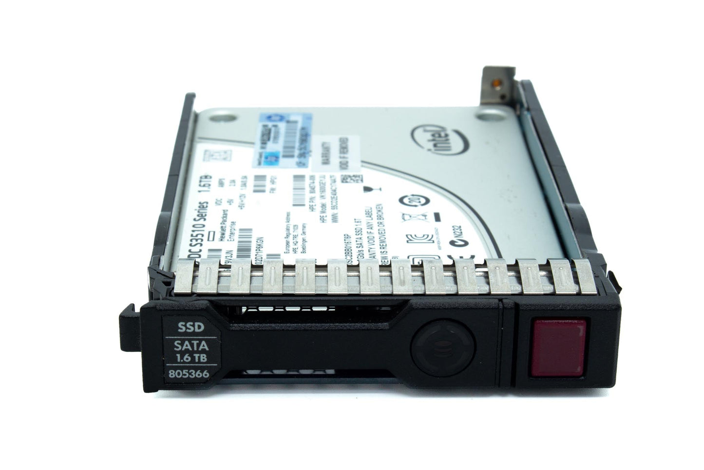 1.6TB hot-plug Solid State Drive (SSD) - SATA interface, Read Intensive-2 (RI), 6Gb/sec transfer rate, 2.5-inch small form factor (SFF), Smart Carrier (SC), enterprise drive, value endurance (VE), Power Loss Protection (PLP)