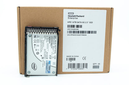1.6TB hot-plug Solid State Drive (SSD) - SATA interface, Read Intensive-2 (RI), 6Gb/sec transfer rate, 2.5-inch small form factor (SFF), Smart Carrier (SC), enterprise drive, value endurance (VE), Power Loss Protection (PLP)