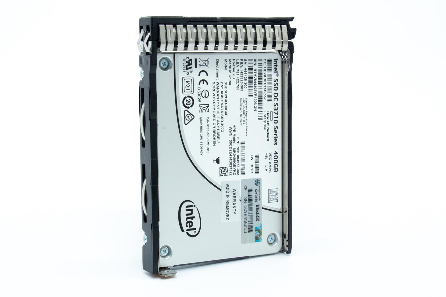The Intel SSD DC Family for SATA accelerates data center performance with read-write throughput speeds up to 550/520 megabytes per second (MB/s)