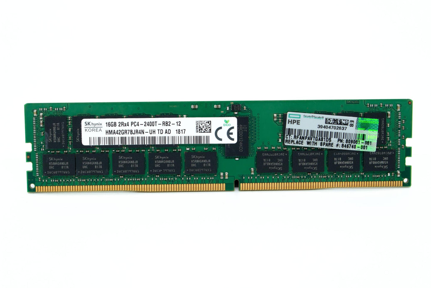 DIMM,16GB PC4-2400T-R,1Gx4