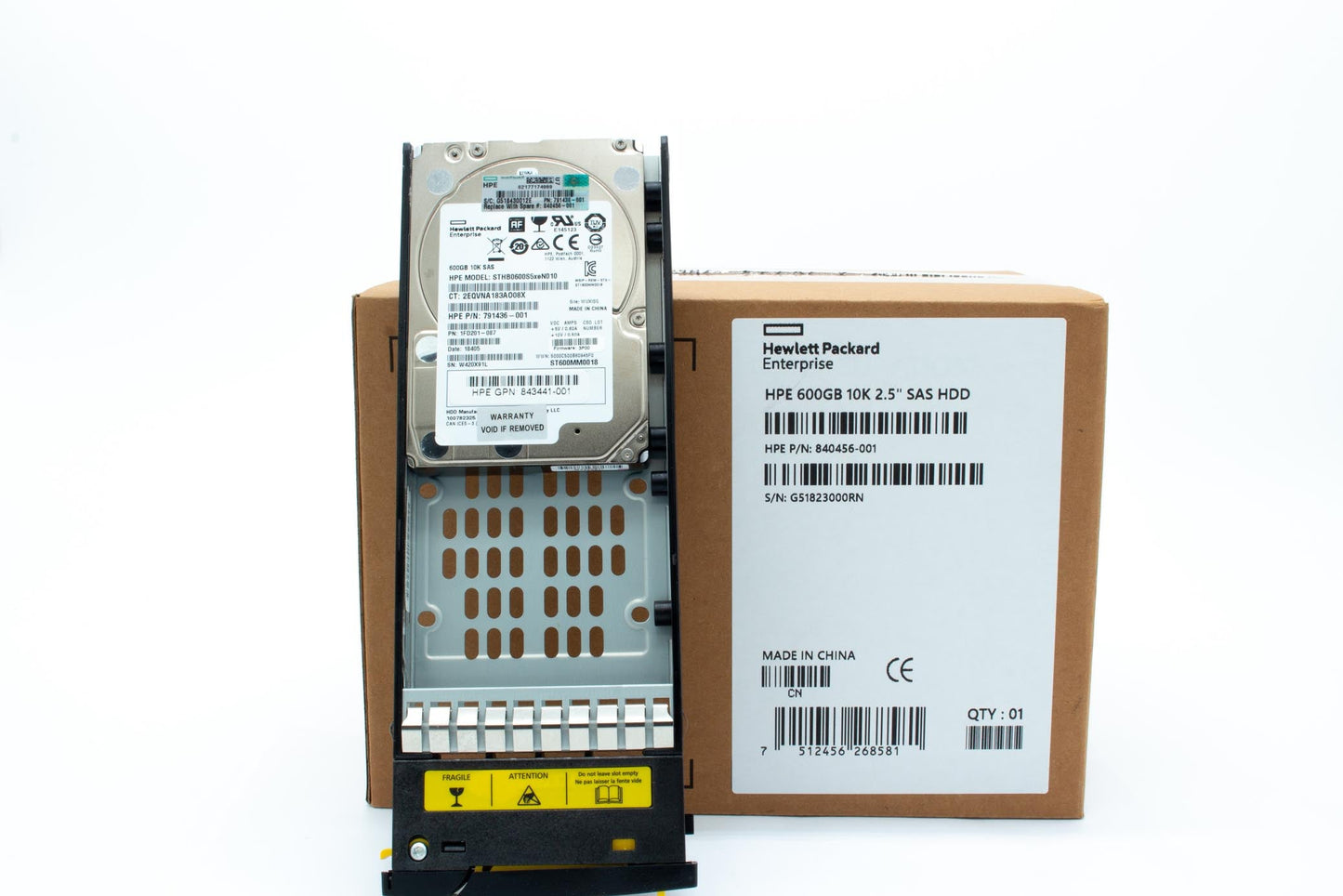 600GB SAS hard drive - 6Gb/s transfer rate, 2.5-inch small form factor (SFF), 3PAR drive model STHB0600S5xeN010- For use with 3PAR 7000 storage systems