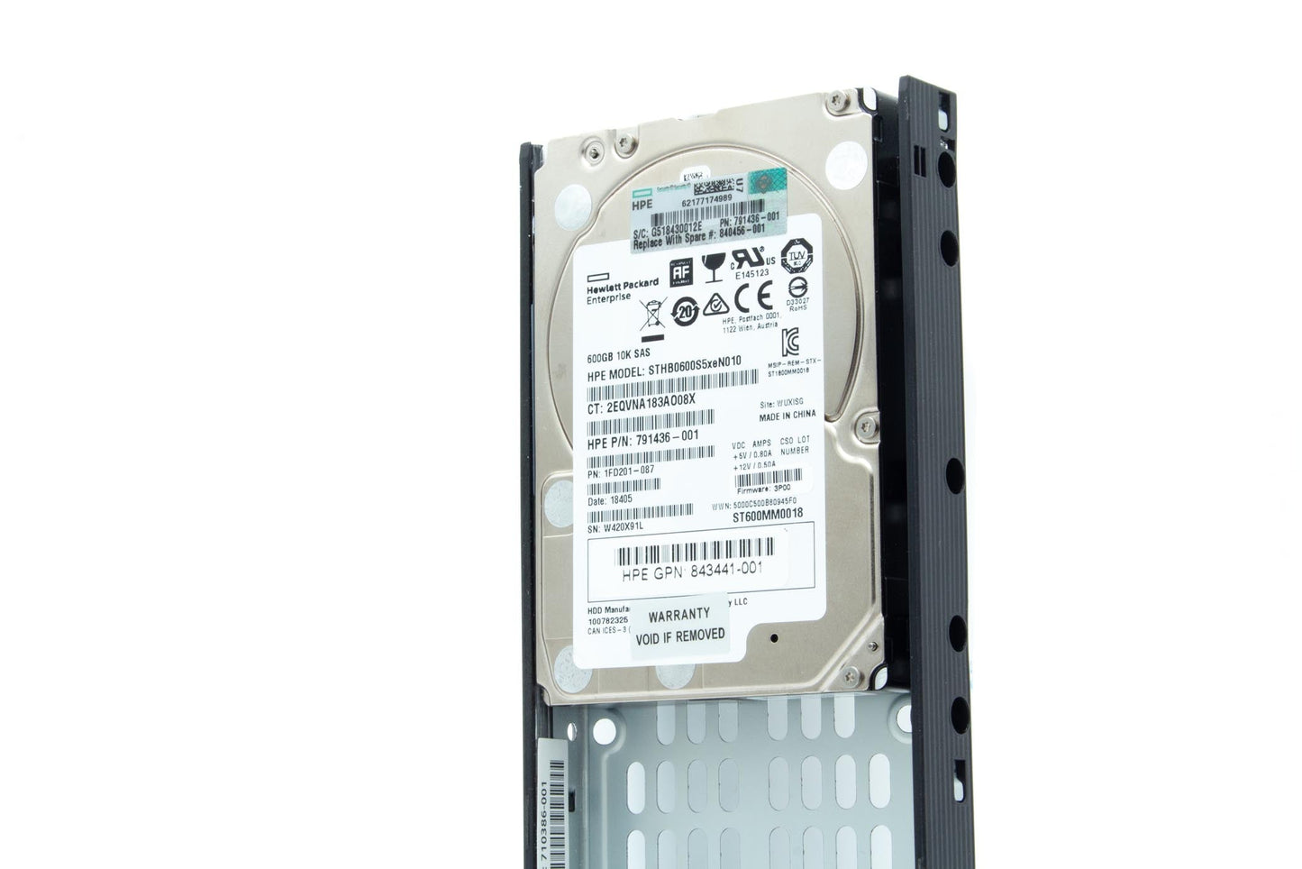 600GB SAS hard drive - 6Gb/s transfer rate, 2.5-inch small form factor (SFF), 3PAR drive model STHB0600S5xeN010- For use with 3PAR 7000 storage systems