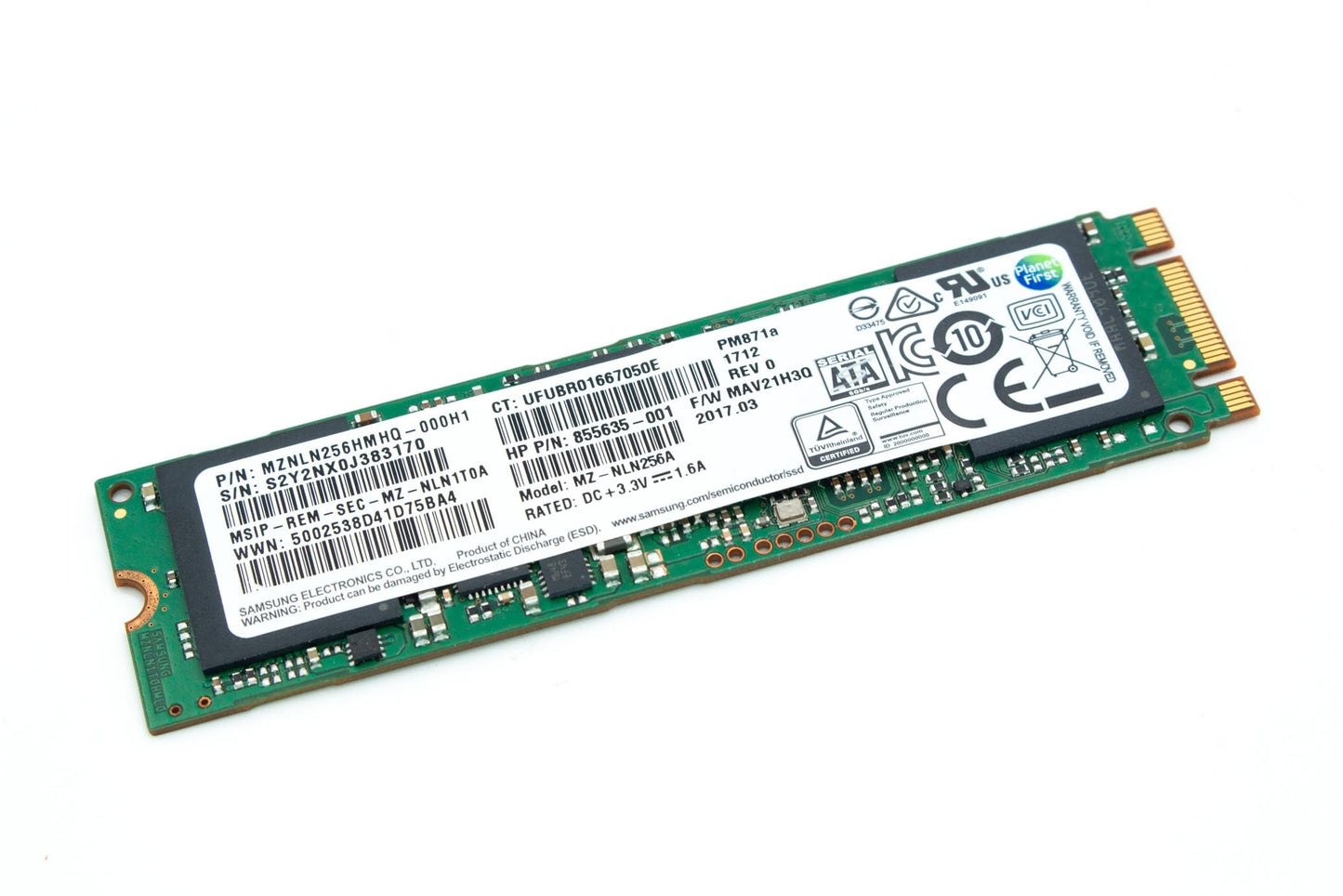 SSD - 256GB, 2280, M.2, SATA, PM871A, TLC,SAM