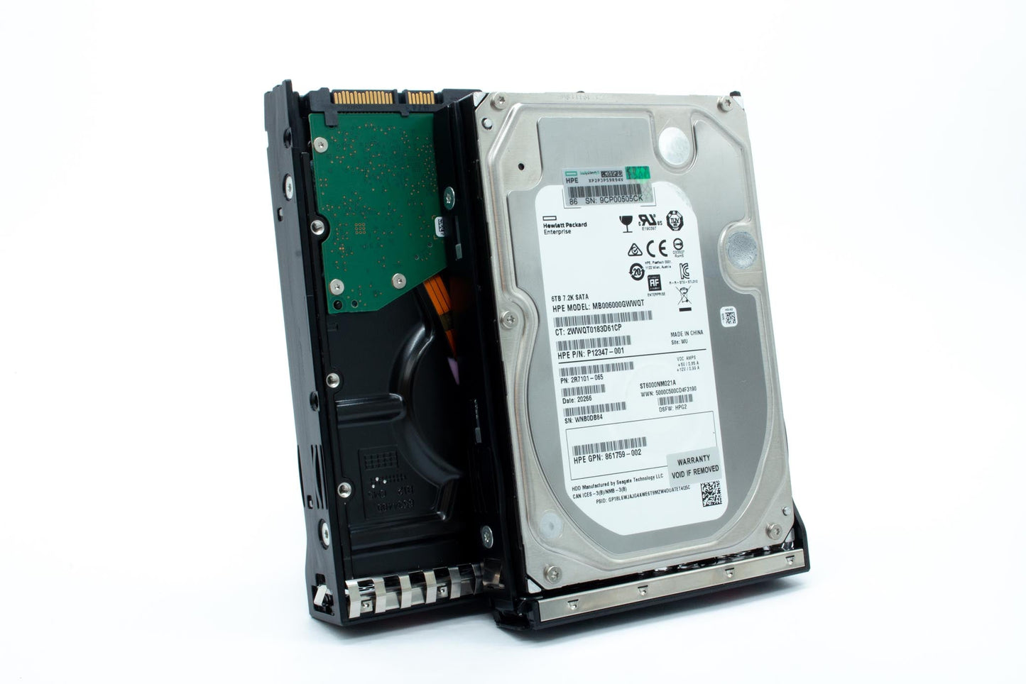 6TB SATA hard drive - 7,200 RPM, 3.5-inch large form factor (LFF),6Gb/s transfer rate interface, low profile (LP), Midline (MDL), 512e format , digitally signed firmware (DS)