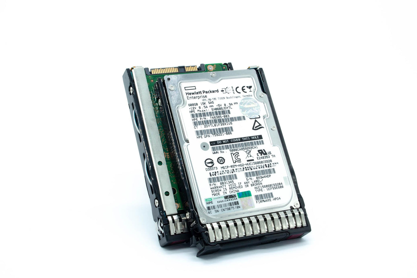 600GB SAS hard drive - 12Gb/s interface, 15,000 RPM, 2.5-inch small form factor (SFF), enterprise drive, smart carrier (SC), digitally signed firmware