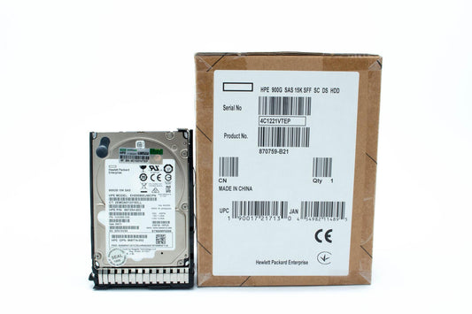 900GB SAS hard drive - 12Gb/s interface, 15,000 RPM, 2.5-inch small form factor (SFF), enterprise drive, smart carrier (SC), digitally signed firmware