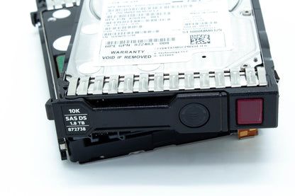 1.8TB Serial Attached SCSI (SAS) hard drive - 12 Gb/s interface, 10,000 RPM, 2.5-inch Small Form Factor (SFF), Enterprise drive, 512e format, Digitally Signed (DS) firmware