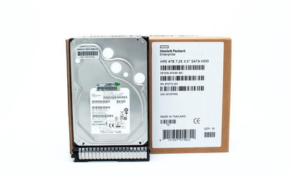 4TB hard disk drive - SATA interface, 6Gb/s interface, 3.5-inch large form factor (LFF), 7,200 RPM, smart carrier (SC), digitally signed firmware