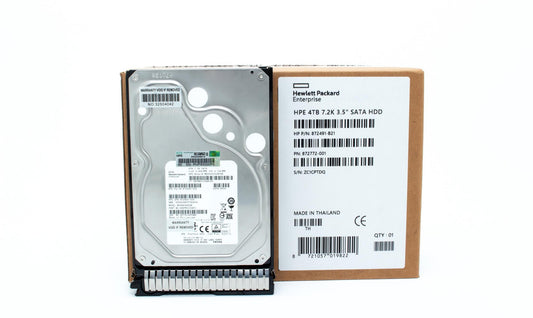 4TB hard disk drive - SATA interface, 6Gb/s interface, 3.5-inch large form factor (LFF), 7,200 RPM, smart carrier (SC), digitally signed firmware