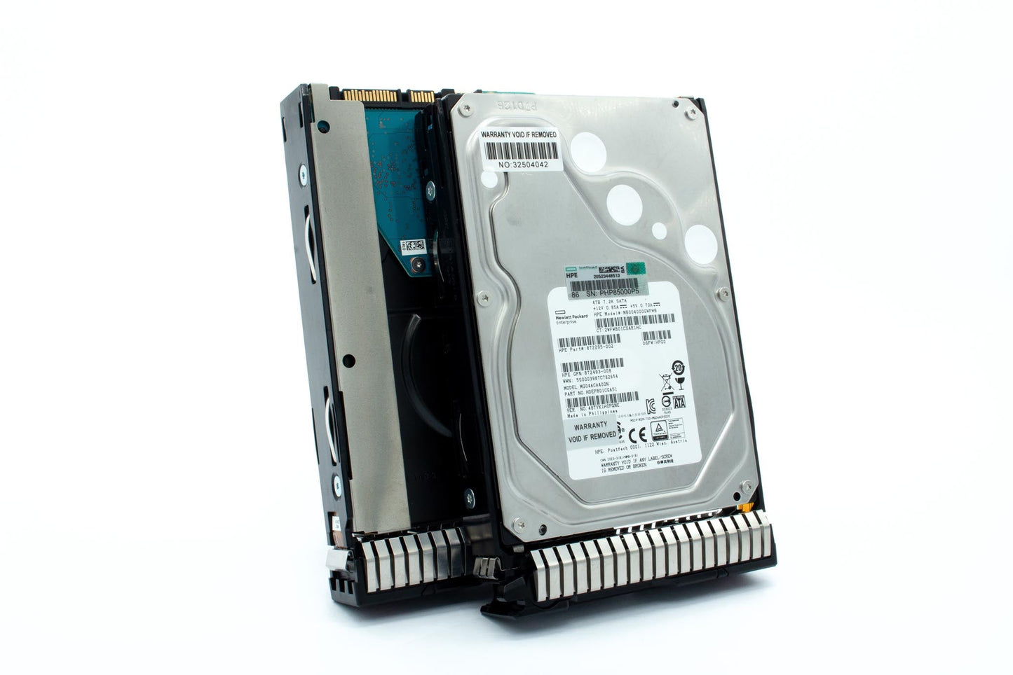 4TB hard disk drive - SATA interface, 6Gb/s interface, 3.5-inch large form factor (LFF), 7,200 RPM, smart carrier (SC), digitally signed firmware