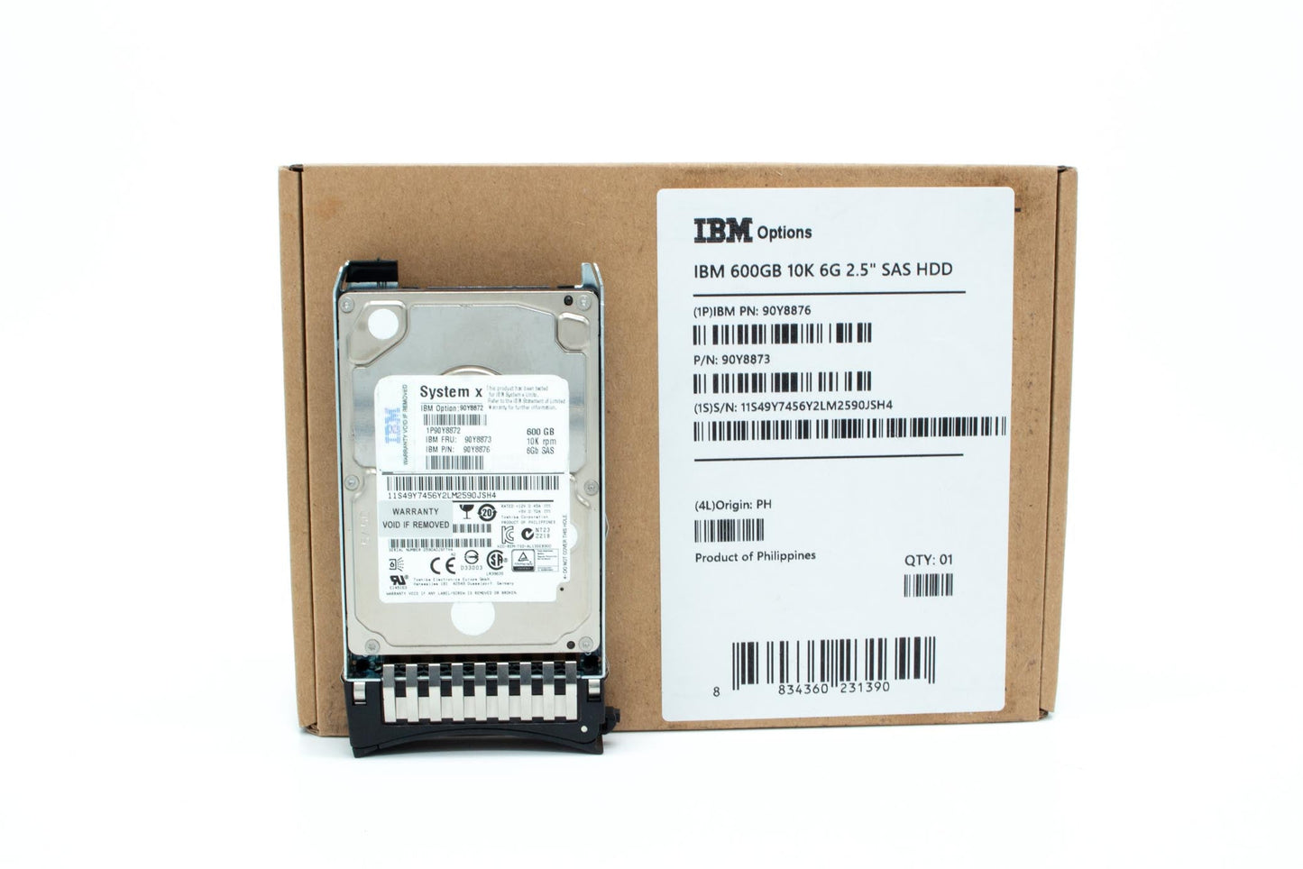 IBM 90Y8873 - IBM 600GB 10K 6GBPS SAS 2.5 SFF G2 HS HARD DRIVE