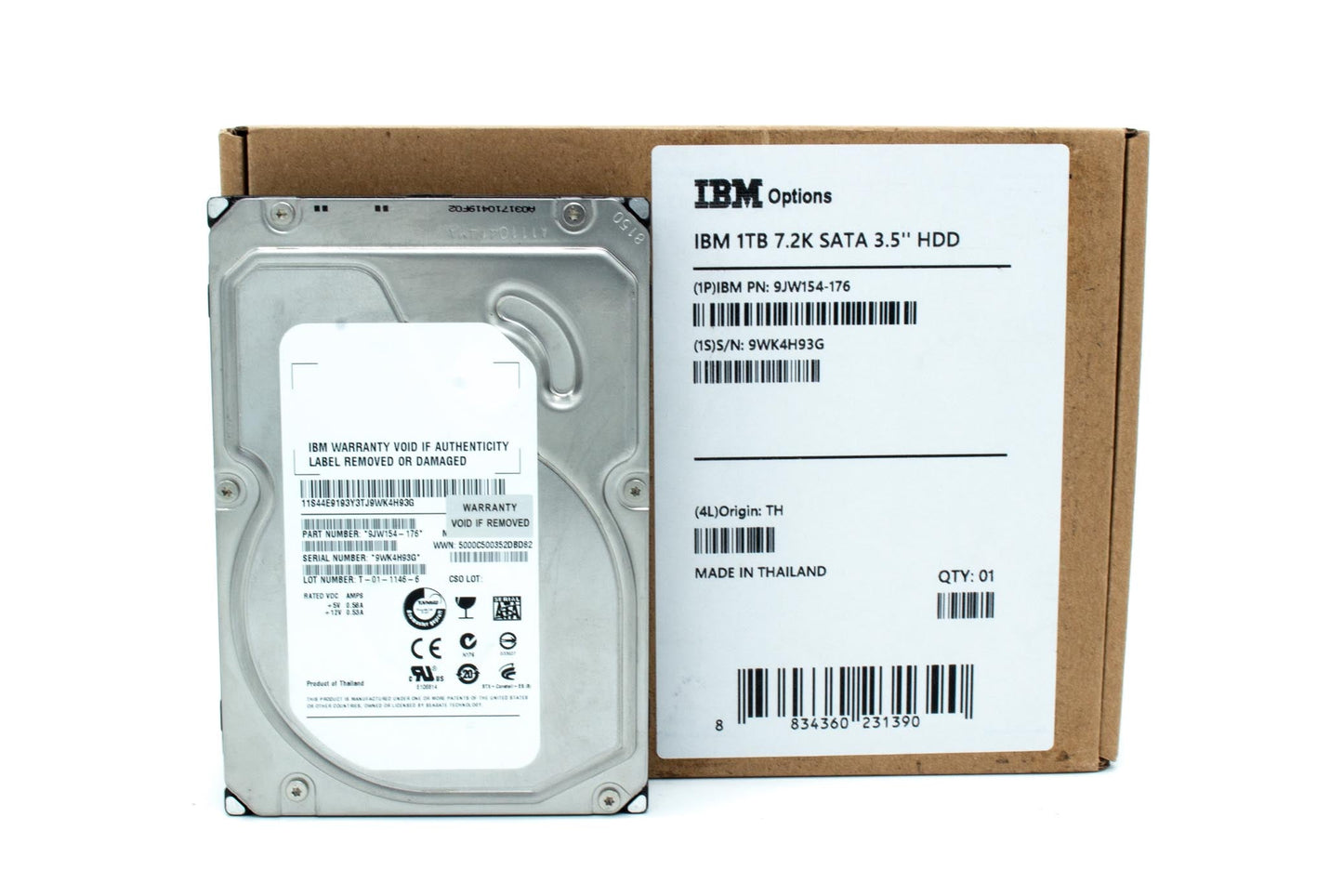Seagate ST31000524NS, PN: 9JW154-176, 9WK 3.5" 1TB Hard Drive IBM
