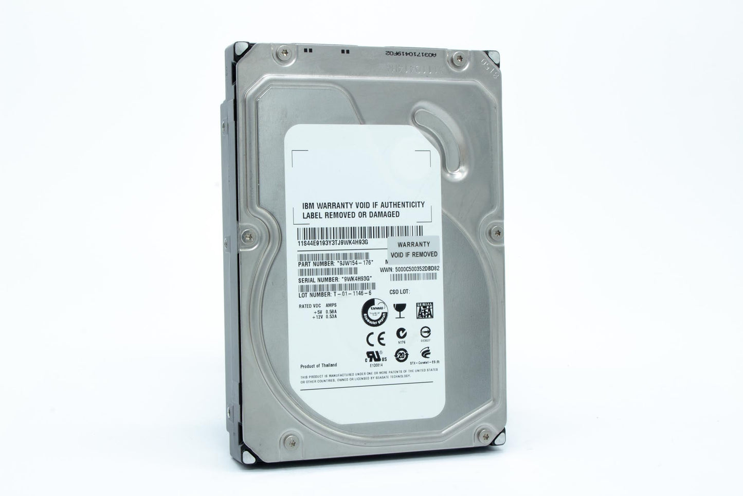 Seagate ST31000524NS, PN: 9JW154-176, 9WK 3.5" 1TB Hard Drive IBM