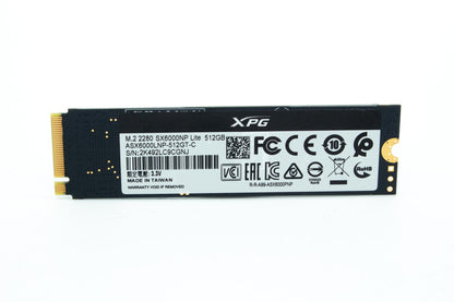Adata SX6000 512GB NVMe M.2 Solid State Drive - ASX6000LNP-512GT-C