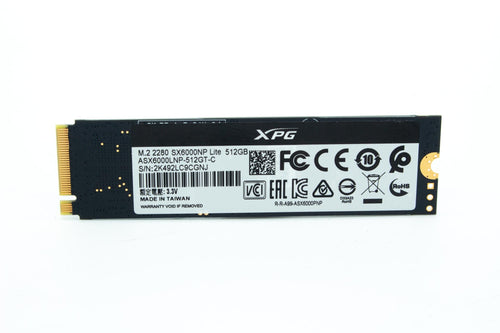 Adata SX6000 512GB NVMe M.2 Solid State Drive - ASX6000LNP-512GT-C