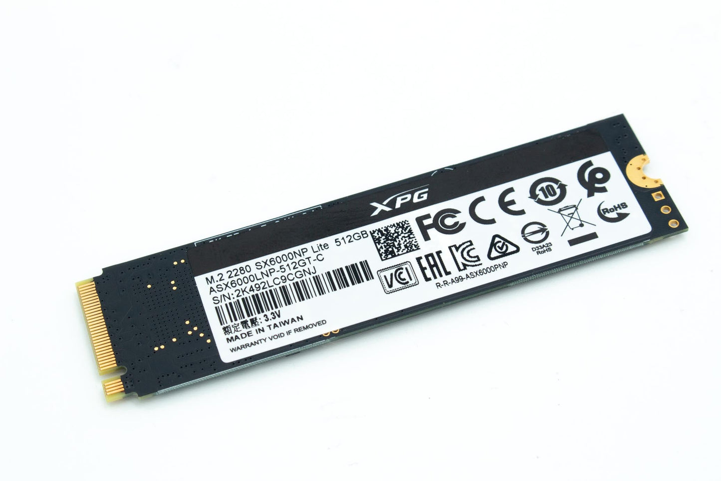 Adata SX6000 512GB NVMe M.2 Solid State Drive - ASX6000LNP-512GT-C