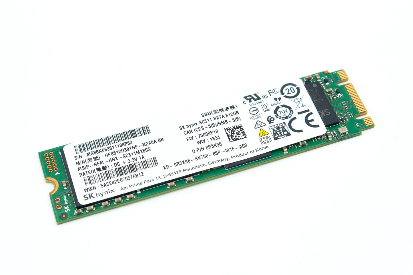IBM Dell 512GB MLC SATA 6Gbps M.2 2280 Internal Solid State Drive