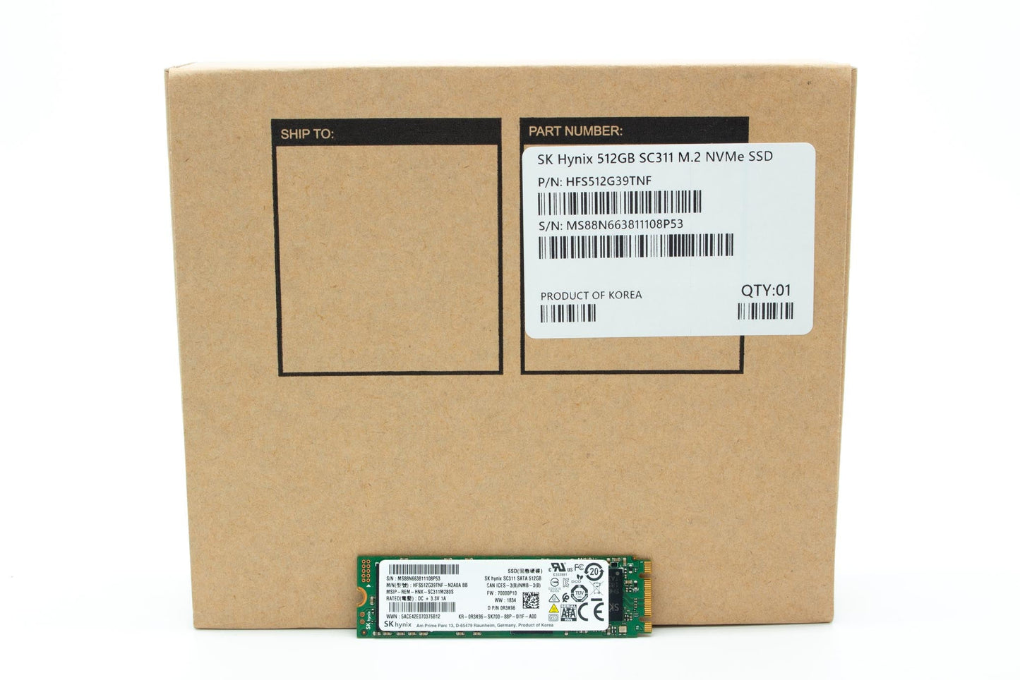 IBM Dell 512GB MLC SATA 6Gbps M.2 2280 Internal Solid State Drive