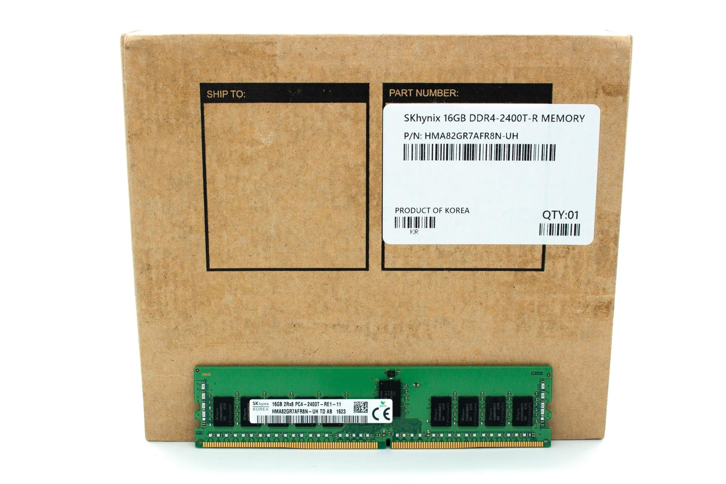 HMA82GR7AFR8N-UH HYNIX 16GB 2RX8 PC4-2400T DDR4 ServerMemory ,MTA18ASF2G72PDZ-2G3D1QK