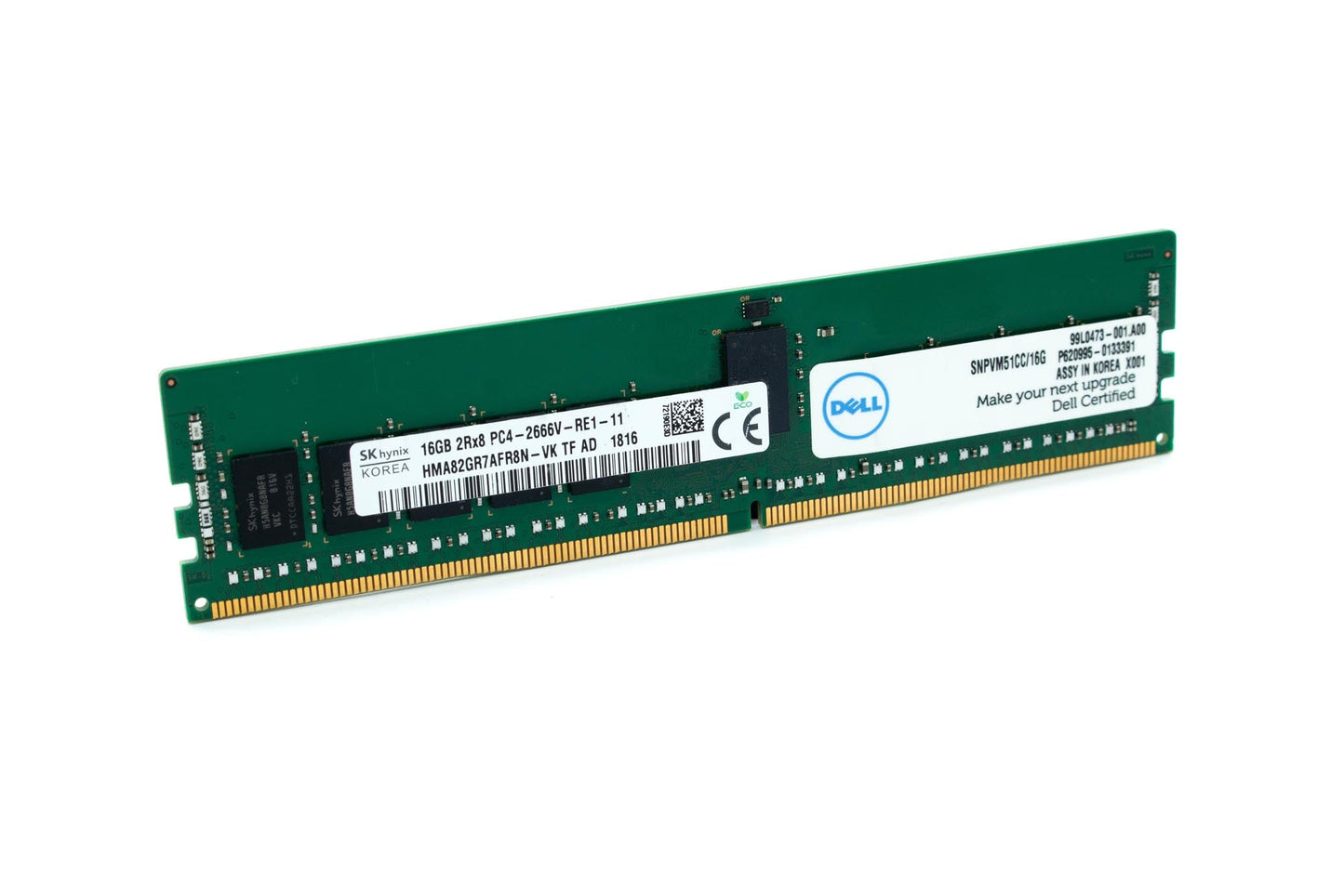 SK Hynix 16GB PC4-2666V DDR4 2Rx8 ECC REG Server RAM HMA82GR7AFR8N-VK Memory CT16G4RFD8266, MTA18ASF2G72PDZ-2G6D1SI