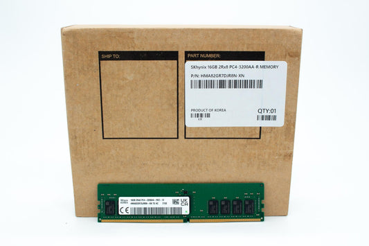 Micron 16GB PC4-3200 2Rx8 DDR4 ECC REG RDIMM RAM Memory MTA18ASF2G72PDZ-3G2E1TI