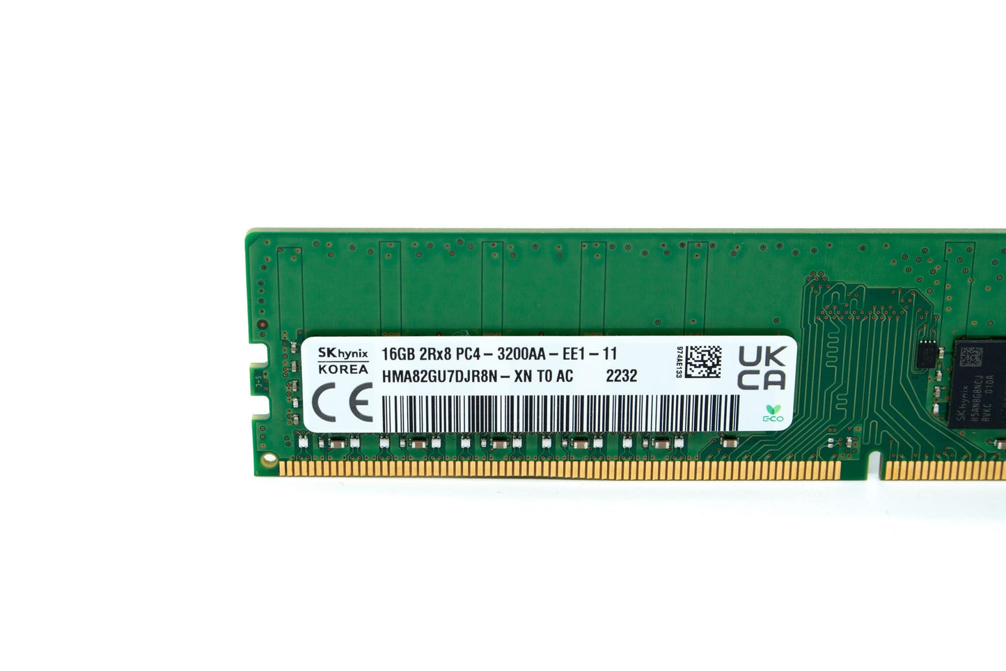 HP Hynix 16GB PC4-3200AA EE1 ECC Unbuffered 288pin L94258-591 HMA82GU7DJR8N-XN