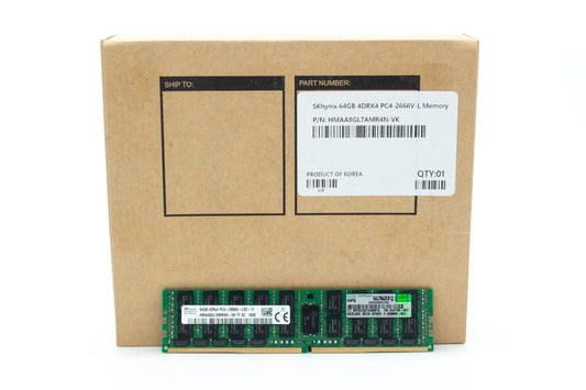 SK Hynix 64GB 4DRx4 PC4-2666V TF Server Memory,HMAA8GL7AMR4N-VK ,840759-091,850882-001