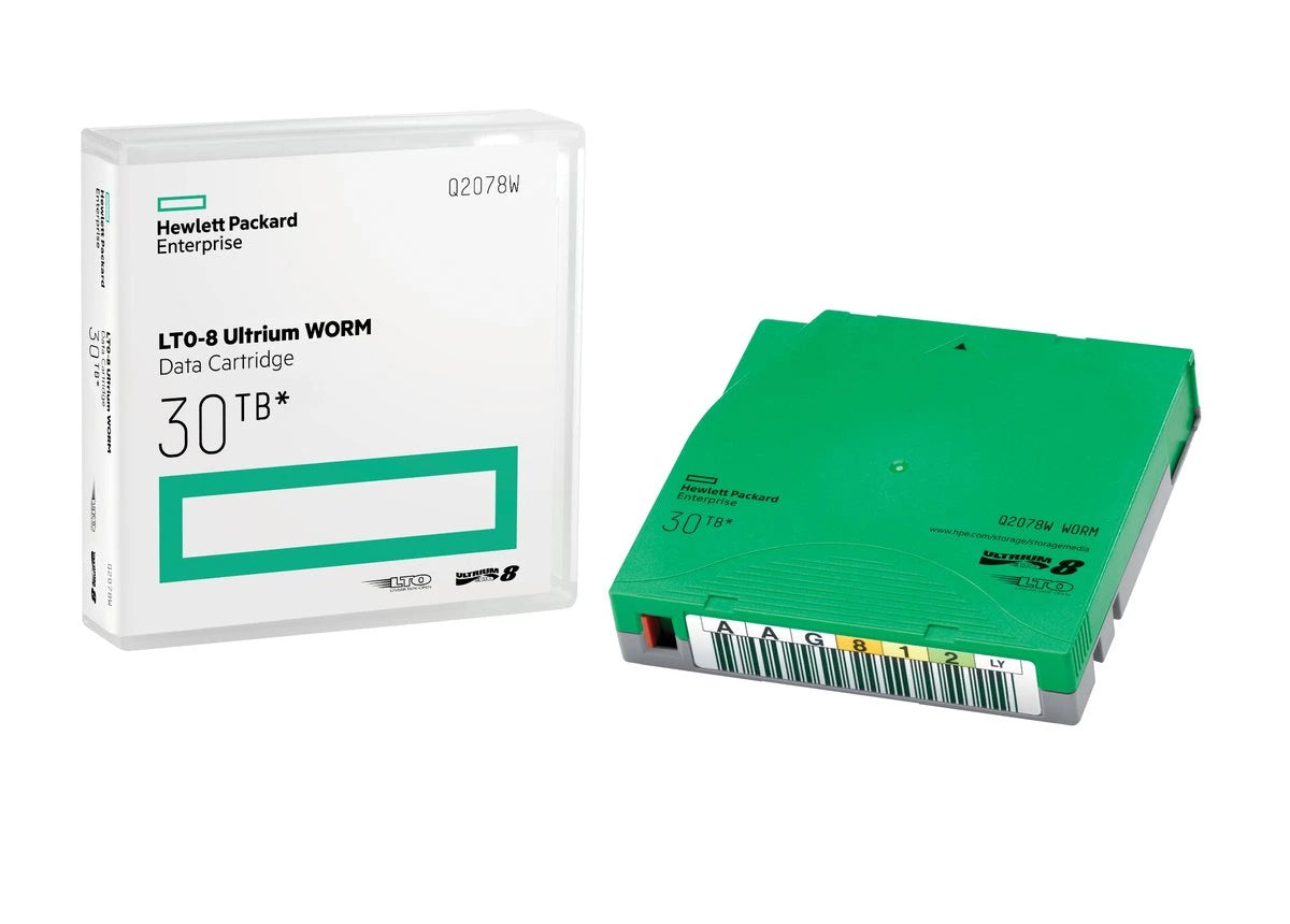 HPE LTO 8 Ultrium WORM 30TB Tape Q2078W in Qatar