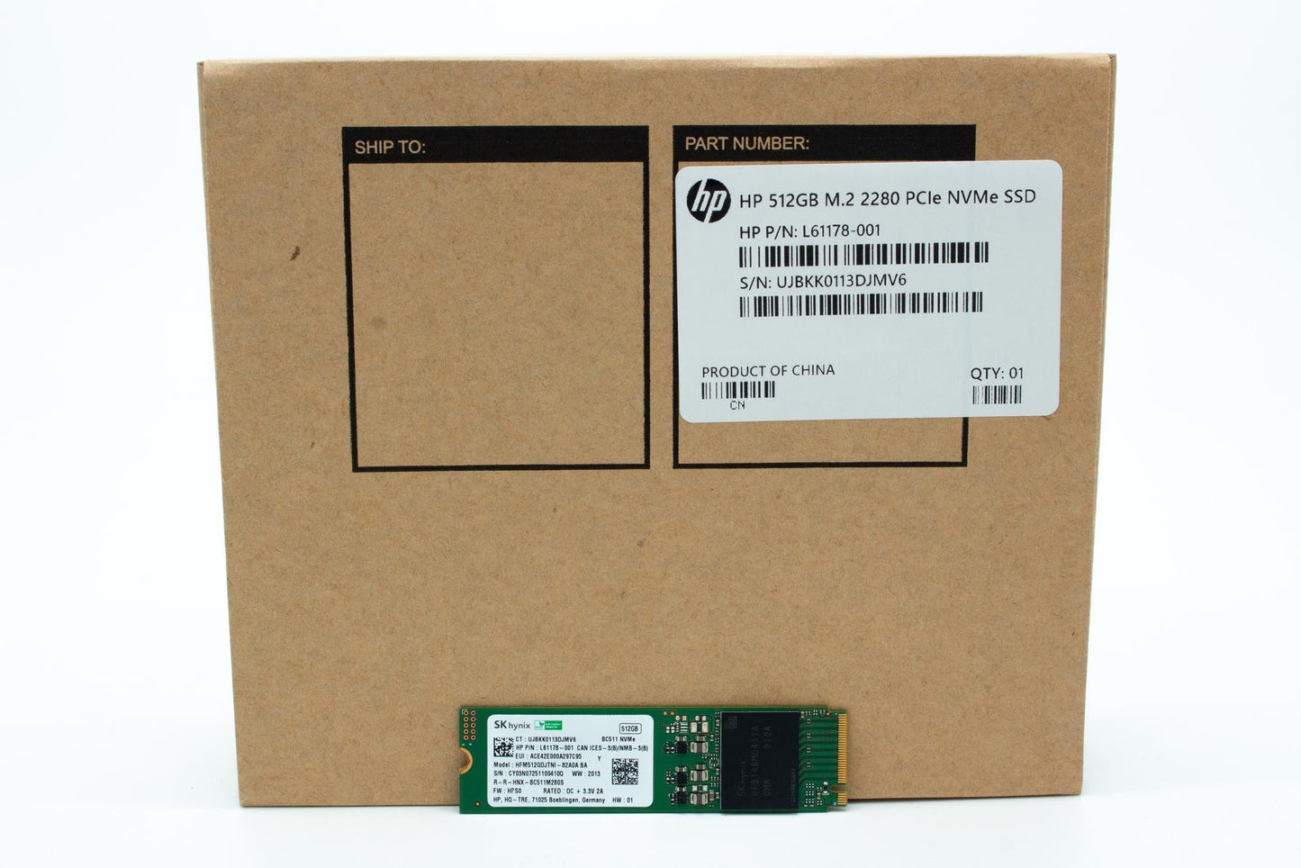 512GB M.2 2280 BC511 PCIe Gen3x4 value